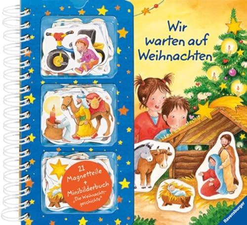 Beispielbild fr Wir warten auf Weihnachten: Magnet-Spielbuch zum Verkauf von medimops