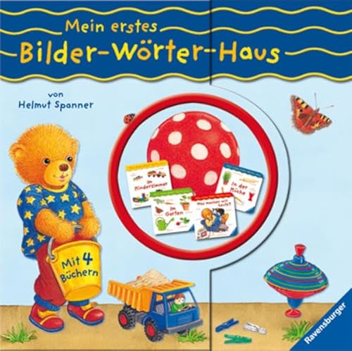 Beispielbild fr Mein erstes Bilder-Wrter-Haus: 4 Wrterbcher: Erste Bilder - Erste Wrter/ Mein Brenbuch/ My first words/ Fhl mal Streif/ Mein Bilderbuch/ Mein kleiner Zoo zum Verkauf von medimops