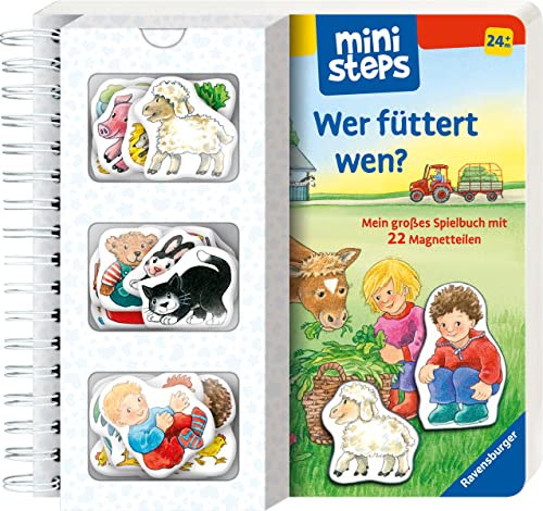 9783473316311: ministeps: Wer fttert wen?: Mein groes Spielbuch mit 22 Magnetteilen. Ab 24 Monaten