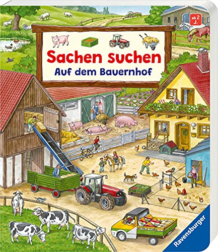9783473324545: Sachen suchen: Auf dem Bauernhof - Wimmelbuch ab 2 Jahren