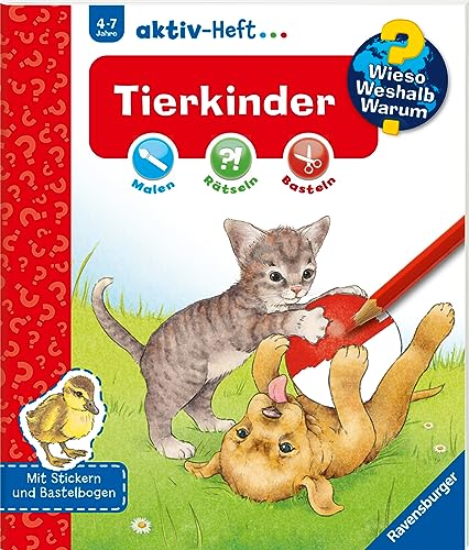 9783473326938: Wieso? Weshalb? Warum? aktiv-Heft: Tierkinder