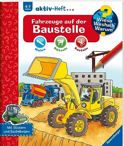 Beispielbild fr Wieso? Weshalb? Warum? aktiv-Heft: Fahrzeuge auf der Baustelle zum Verkauf von Blackwell's