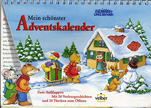 Beispielbild fr Mein schnster spielen und lernen: Adventskalender; Zum Aufklappen mit 24 Vorlesegeschichtren und 24 Trchchen zum ffnen zum Verkauf von Buchstube Tiffany