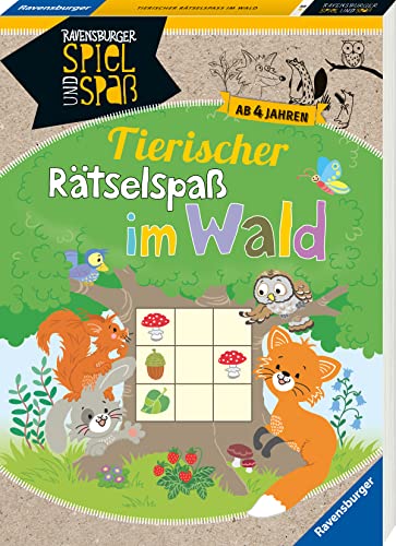 Beispielbild fr Tierischer Rtsel-Spa im Wald ab 4 Jahren (Ravensburger Spiel und Spa) zum Verkauf von medimops