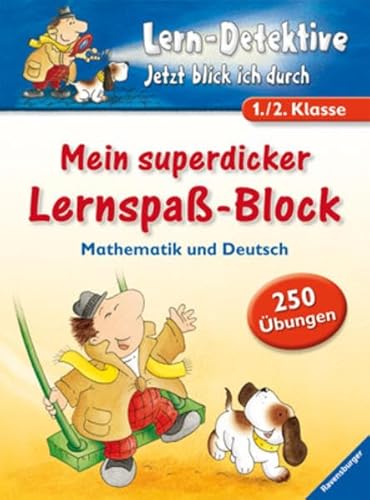 Stock image for Mein superdicker Lernspa-Block (1./2. Klasse): Mathematik und Deutsch for sale by medimops