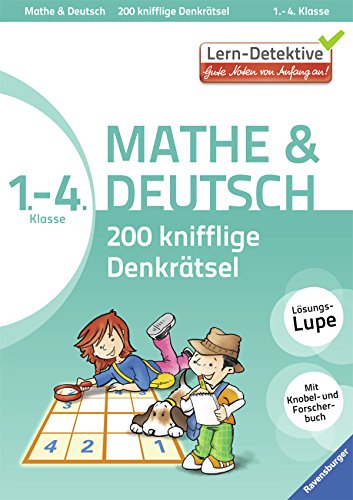 Stock image for Lern-Detektive: 200 knifflige Denkrtsel Mathe & Deutsch 1. - 4. Klasse for sale by Martin Greif Buch und Schallplatte