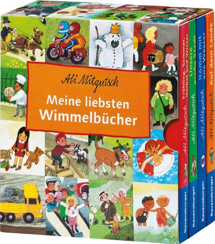 Meine liebsten Wimmelbücher: Komm mit aufs Wasser; Unsere große Stadt; Frühling, Sommer, Herbst und Winter; Auf dem Lande - Mitgutsch, Ali und Ali Mitgutsch