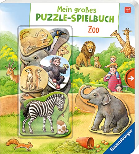 Beispielbild fr Mein groes Puzzle-Spielbuch Zoo zum Verkauf von medimops