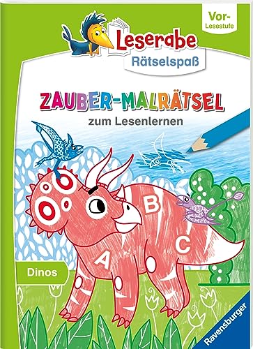 9783473488872: Leserabe Rtselspa Zauber-Malrtsel zum Lesenlernen: Dinos (Vor-Lesestufe)