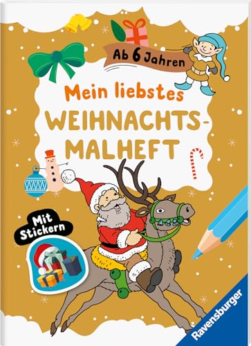 Immagine dell'editore per Mein liebstes Weihnachtsmalheft mit Stickern ab 6 venduto da medimops