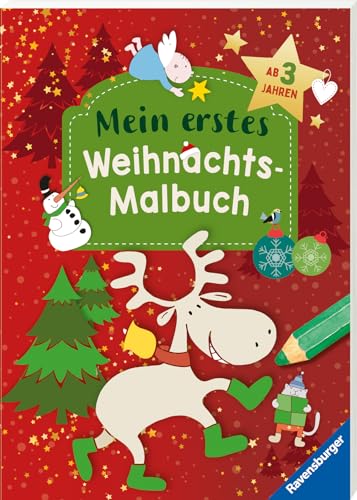 Beispielbild fr Ravensburger Weihnachtsmalbuch - 48 Ausmalbilder fr Kinder ab 3 Jahren - mit gestalteter Widmung zum Verkauf von Revaluation Books