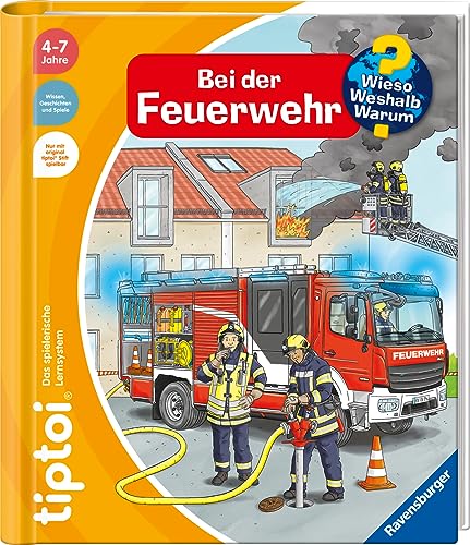 Stock-Bild f�r tiptoi� Wieso? Weshalb? Warum? Bei der Feuerwehr, Buch f�r Kinder ab 4 Jahre