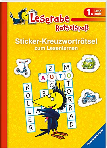 Imagen de archivo de Sticker-Kreuzwortrtsel zum Lesenlernen (1. Lesestufe) (Leserabe - Rtselspa) a la venta por medimops