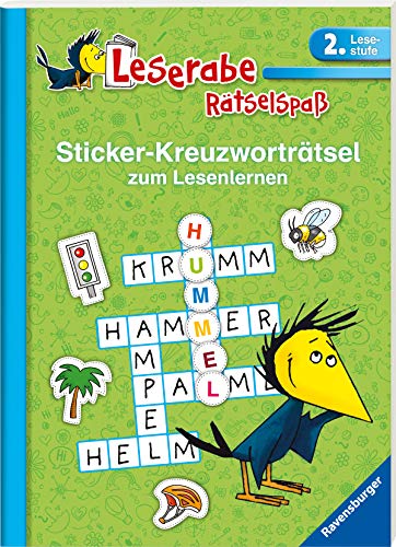 Imagen de archivo de Sticker-Kreuzwortrtsel (2. Lesestufe), grn (Leserabe - Rtselspa) a la venta por medimops