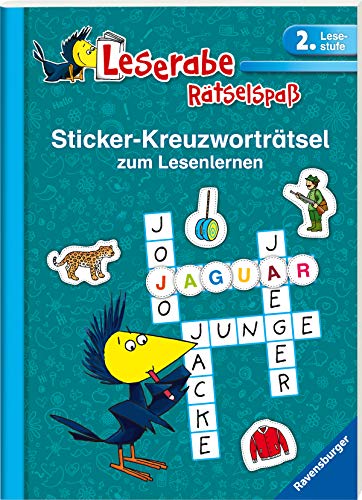 Imagen de archivo de Sticker-Kreuzwortrtsel (2. Lesestufe), trkis (Leserabe - Rtselspa) a la venta por medimops