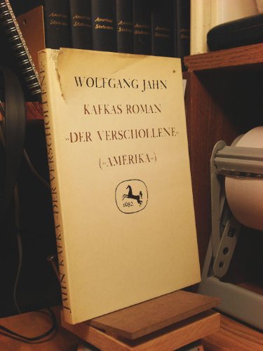 9783476000729: Kafkas Roman "Der Verschollene" ("Amerika")