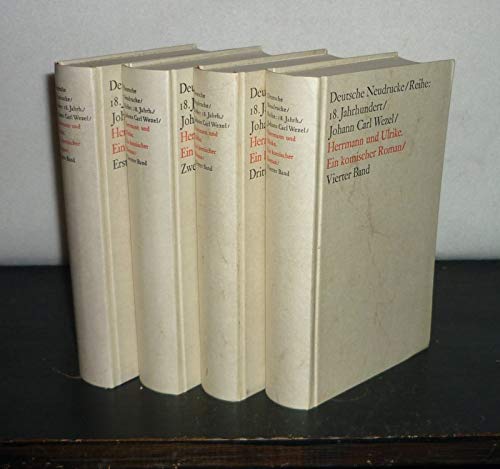 9783476001979: Hermann und Ulrike Ein komischer Roman [in 4 Bd.. Deutsche Neudrucke : Reihe Texte d. 18. Jahrhunderts