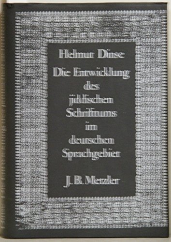 Imagen de archivo de Die Entwicklung des jiddischen Schrifttums im deutschen Sprachgebiet (German Edition) a la venta por Better World Books: West