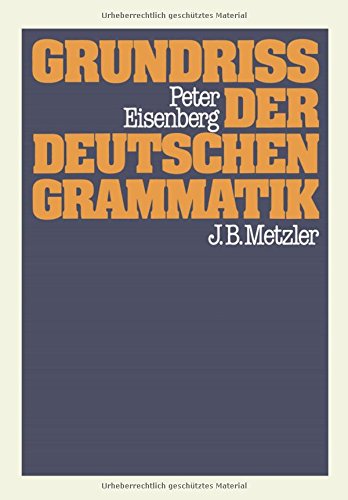 Stock image for Grundriss der deutschen Grammatik for sale by medimops