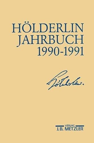 Imagen de archivo de Hlderlin - Jahrbuch 1990 - 1991. Siebenundzwanzigster Band a la venta por medimops