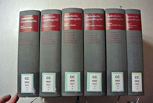 Stock image for sthetische Grundbegriffe (GB). Historisches Wrterbuch in 7 Bnden. for sale by Antiquariat carpe diem, Monika Grevers