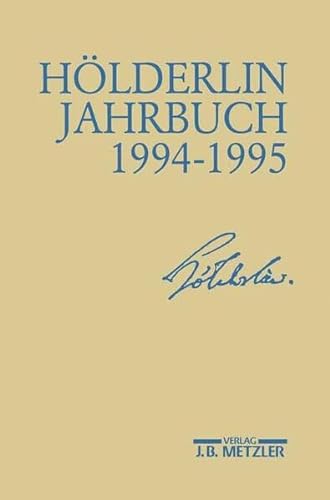 Stock image for Hlderlin Jahrbuch 1994 - 1995. (Bd. 29) for sale by medimops