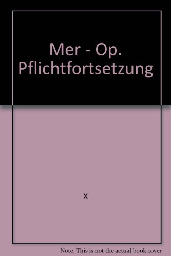 9783476014788: Mer - Op. Pflichtfortsetzung