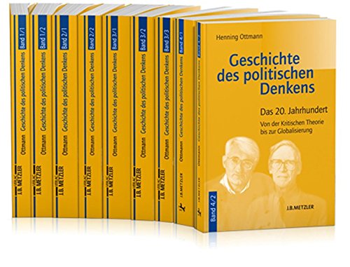 9783476016294: Geschichte Des Politischen Denkens: Von Den Anfngen Bei Den Griechen Bis Auf Unsere Zeitgesamtwerk