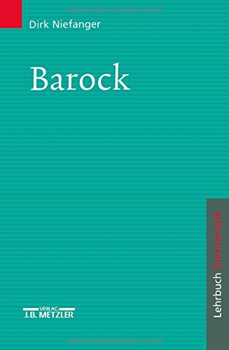 9783476017352: Barock: Lehrbuch Germanistik (German Edition)