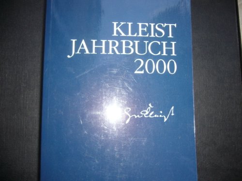 Beispielbild fr Kleist-Jahrbuch 2000. zum Verkauf von modernes antiquariat f. wiss. literatur