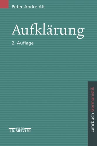 Beispielbild fr Aufklrung: Lehrbuch Germanistik zum Verkauf von Ammareal