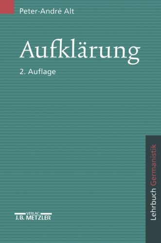 Imagen de archivo de Aufklrung: Lehrbuch Germanistik a la venta por Ammareal