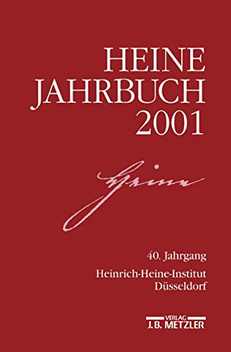 9783476018748: Heine- Jahrbuch 2001: 40.Jahrgang
