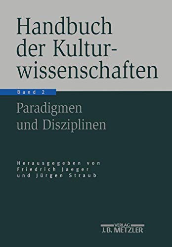 Imagen de archivo de Handbuch der Kulturwissenschaften 2: Paradigmen und Disziplinen a la venta por medimops