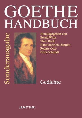 Beispielbild fr Goethe-Handbuch: Sonderausgabe - volume 1 only zum Verkauf von Revaluation Books