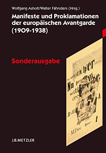 Beispielbild fr Manifeste Und Proklamationen Der Europischen Avantgarde (1909-1938) zum Verkauf von Blackwell's