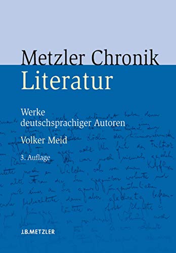 9783476021328: Metzler Literatur Chronik: Werke deutschsprachiger Autoren