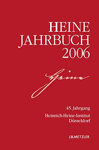 9783476021588: Heine-Jahrbuch 2006: 45. Jahrgang