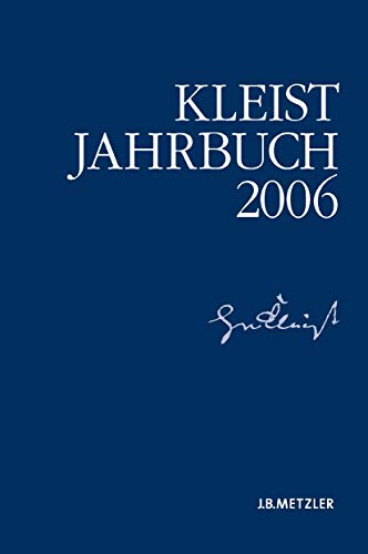 Kleist-Jahrbuch 2006 - Blamberger, Günter, Breuer, Ingo