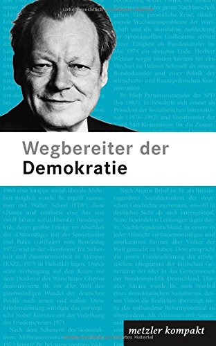 9783476021694: Wegbereiter der Demokratie