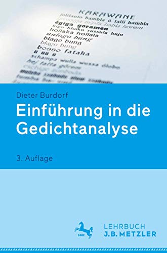 Einführung in die Gedichtanalyse - Dieter Burdorf