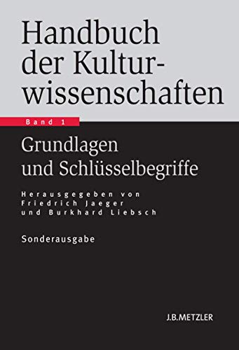 Imagen de archivo de Handbuch der Kulturwissenschaften - Band 1: Grundlagen und Schlsselbegriffe a la venta por medimops