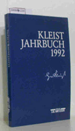 Beispielbild fr Kleist-Jahrbuch 1992. zum Verkauf von modernes antiquariat f. wiss. literatur