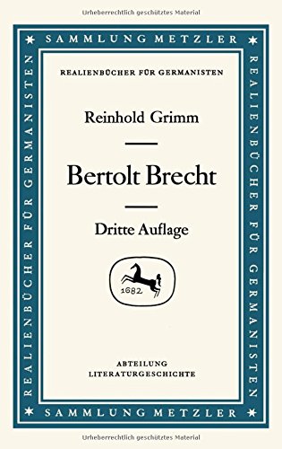 Beispielbild fr Bertolt Brecht zum Verkauf von HPB-Movies