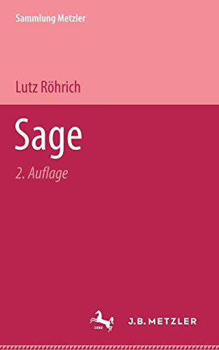 Beispielbild fr Sage - Sammlung Metzler M 55 - Abteilung Poetik zum Verkauf von Buli-Antiquariat