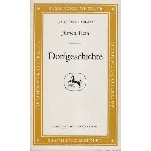 9783476101457: Dorfgeschichte (Sammlung Metzler ; M145 : Abt. E, Poetik) (German Edition)