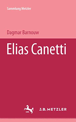 Stock image for Elias Canetti for sale by Better World Books