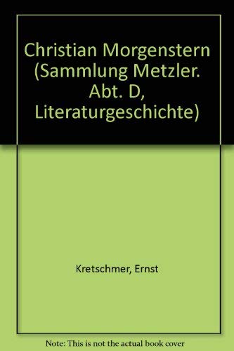 Imagen de archivo de CHRISTIAN MORGENSTERN (Sammlung Metzler 221) a la venta por German Book Center N.A. Inc.