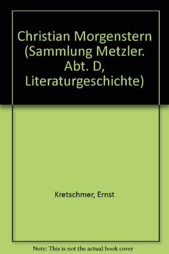 Stock image for CHRISTIAN MORGENSTERN (Sammlung Metzler 221) for sale by German Book Center N.A. Inc.