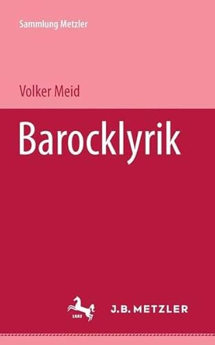 Beispielbild fr Barocklyrik (Sammlung Metzler 227) zum Verkauf von Bernhard Kiewel Rare Books